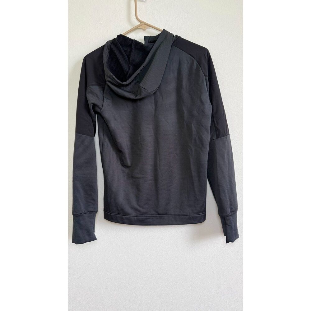 Brooks Trail Summit Women’s XS Black Hooded Half Zip Running Pullover Thumbholes - Picture 2 of 5